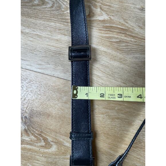 Authenticated Leather Gucci Replacement Strap Black